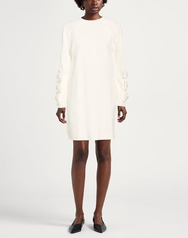 Woman Mini dress White Size 4 Viscose, Polyamide, Elastane
