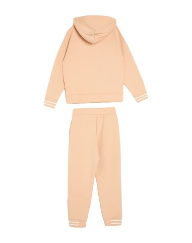 Kid Boy Tracksuit Beige Size 12 Cotton, Polyester, Elastane