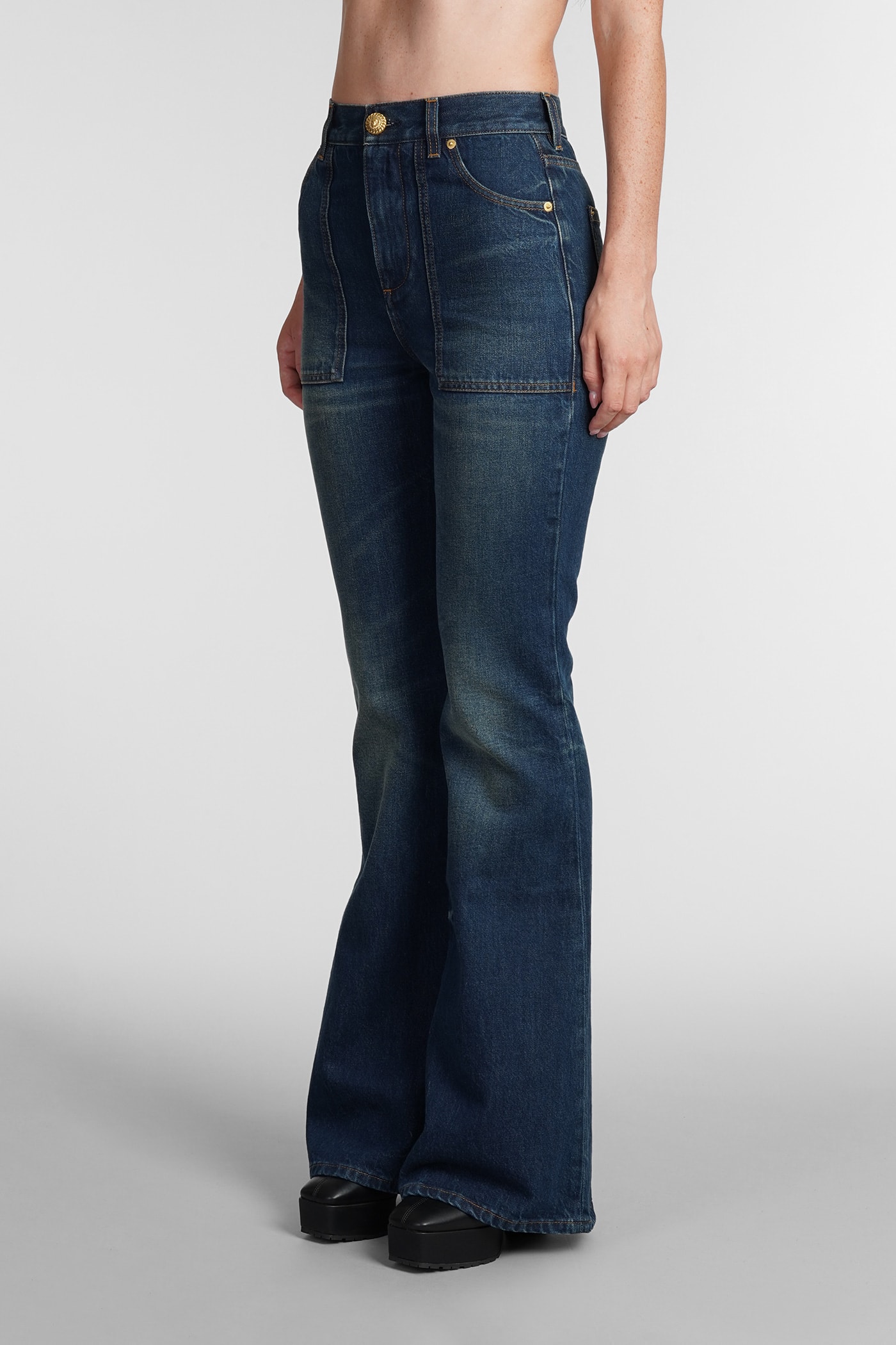 Jeans In Blue Cotton