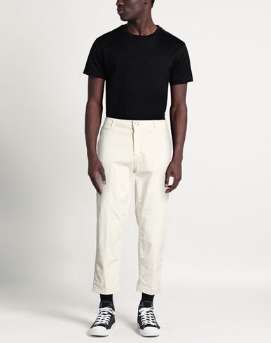 Man Pants Cream Size 32 Cotton, Lyocell, Elastane