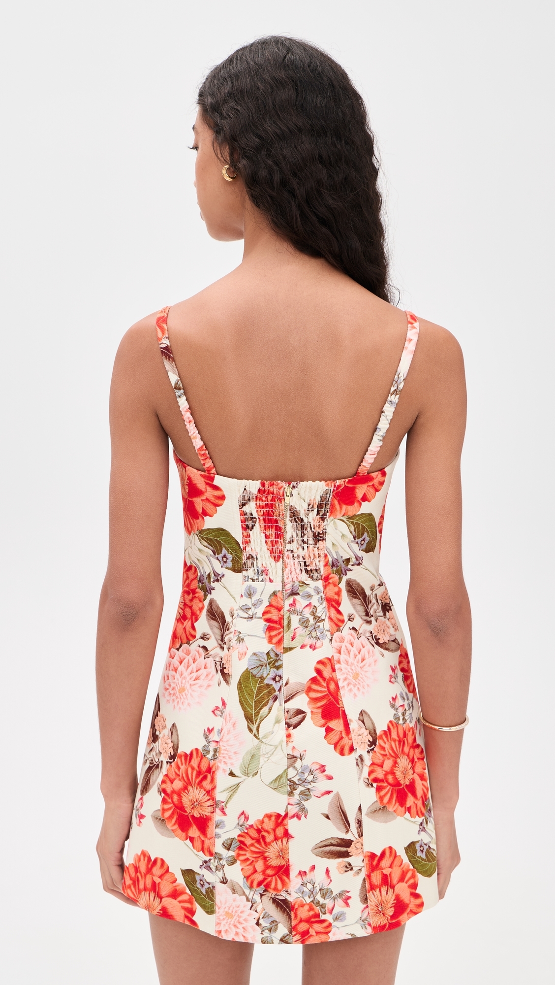 Claudine Mini Dress Blossoms Egret