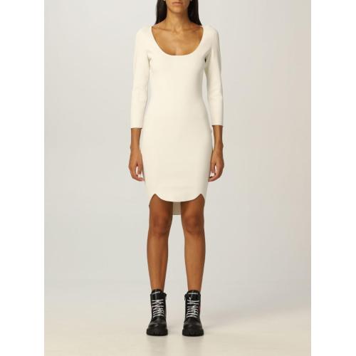Three quarter-sleeved fitted dress - Black