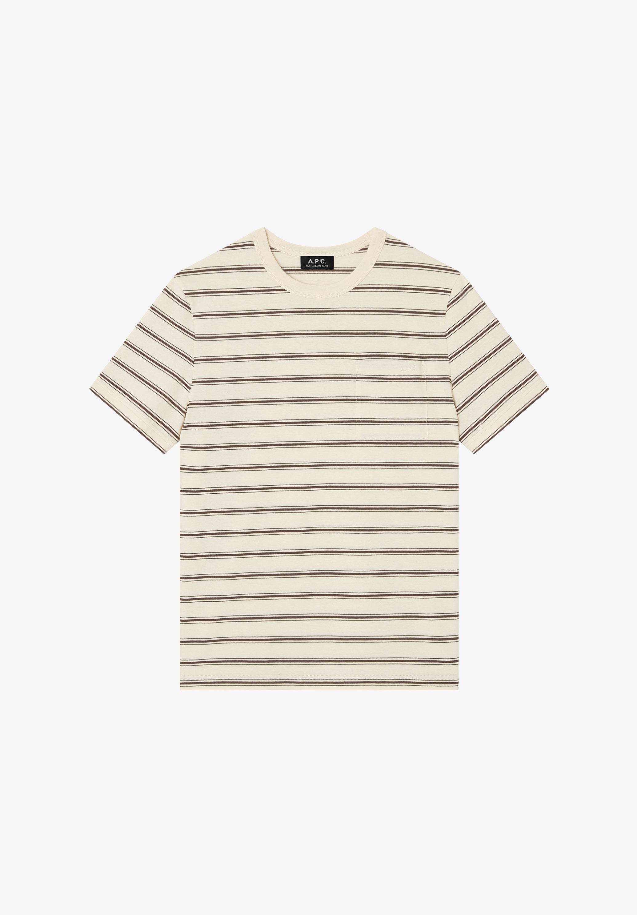 A. P.C. Striped T-shirt XS AAD - Ecru