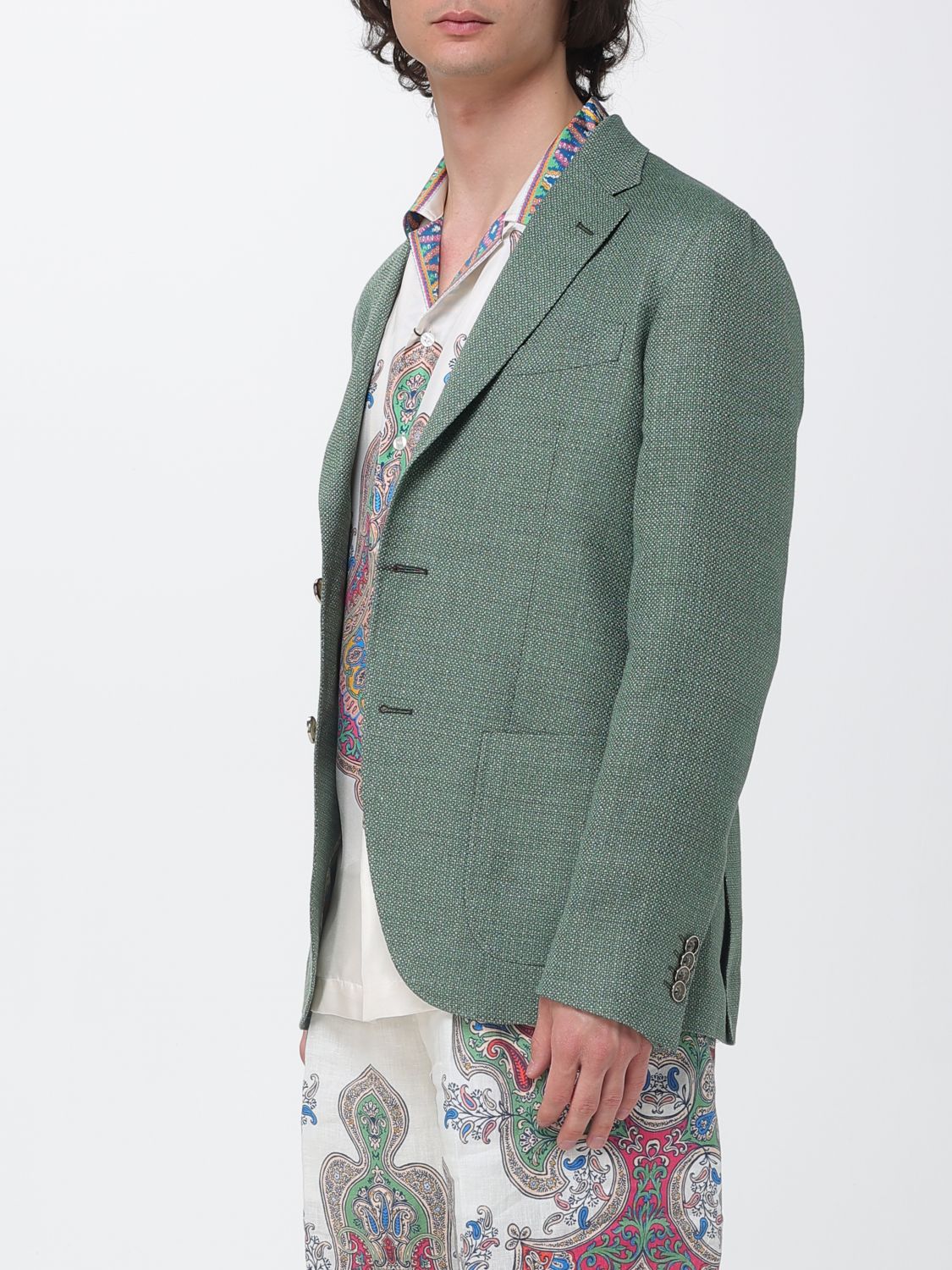 Jacket Men color Green
