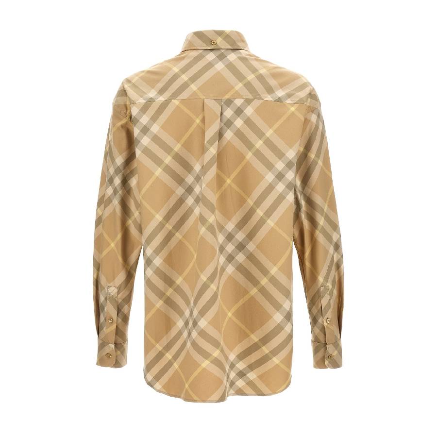 Vintage Check Pattern Cotton Shirt