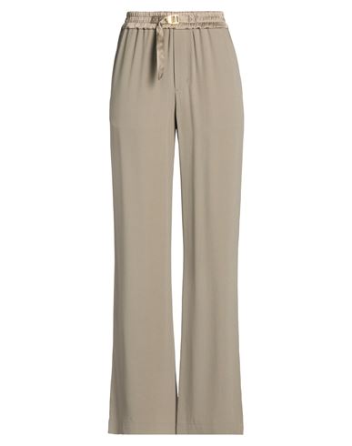 Woman Pants Khaki Size L Acetate, Viscose