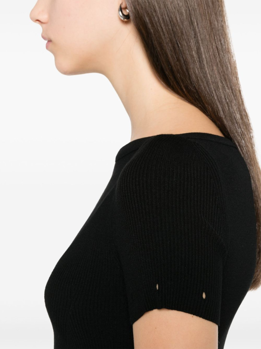 Black Pre Knitted Long Dress