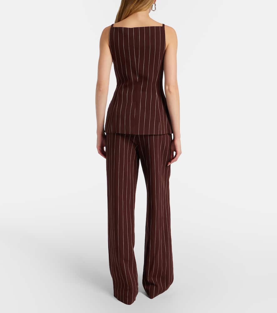Tavar pinstripe wide-leg pants