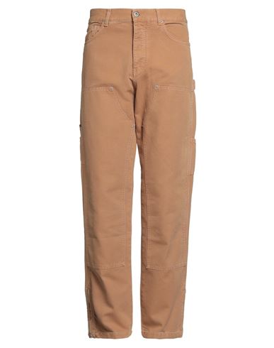 Man Pants Camel Size L Cotton