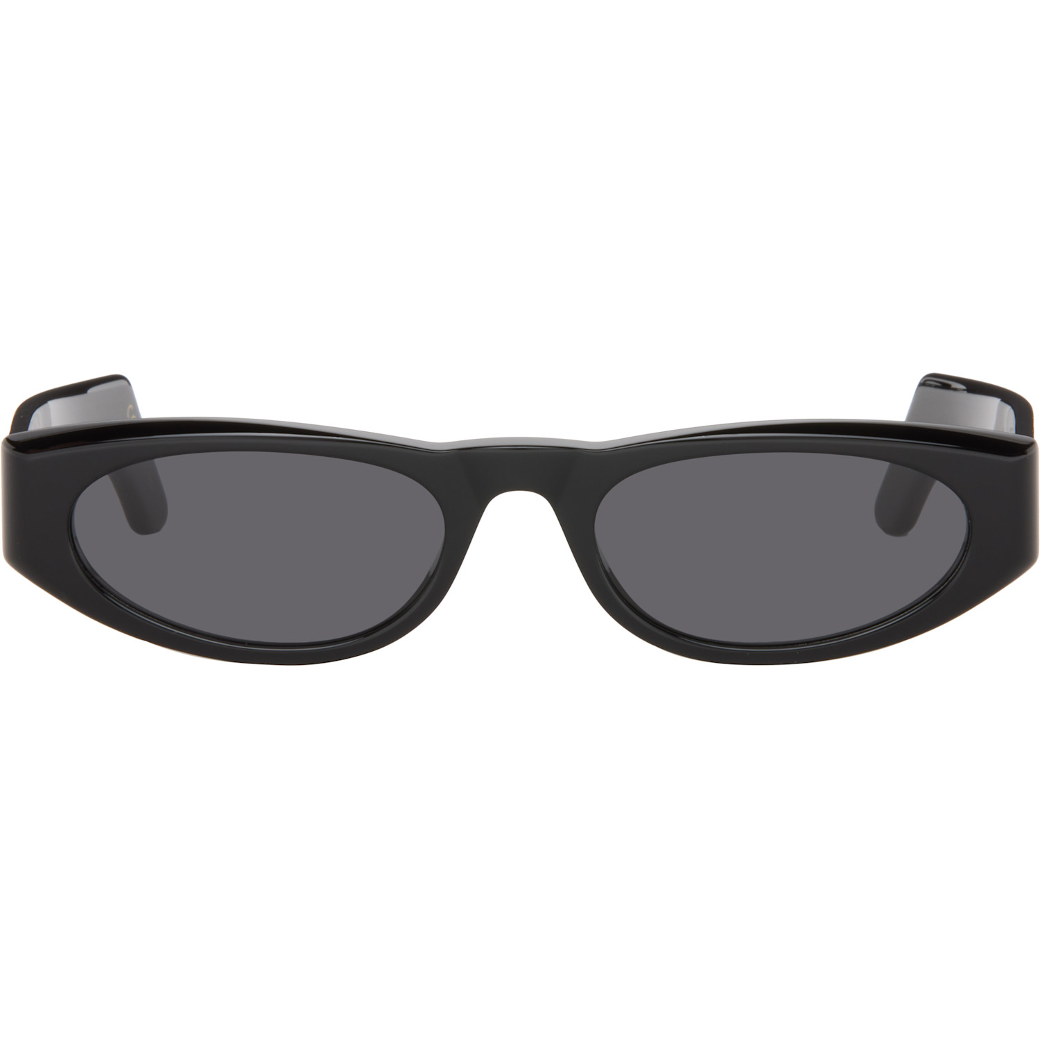 Black Geometric Acetate Sunglasses