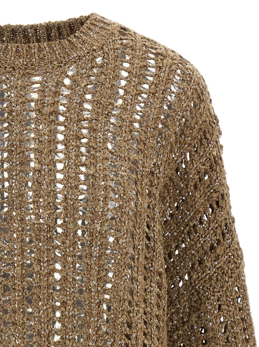 Rustic Dazzling Net Sweater, Cardigans