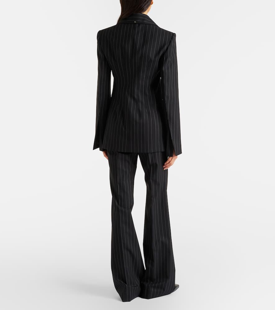 Visino wool-blend gabardine flared pants