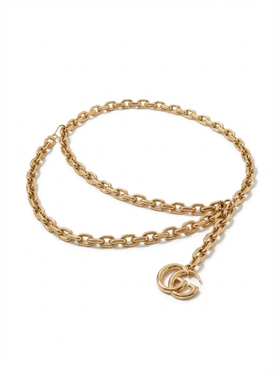Charm double chain belt