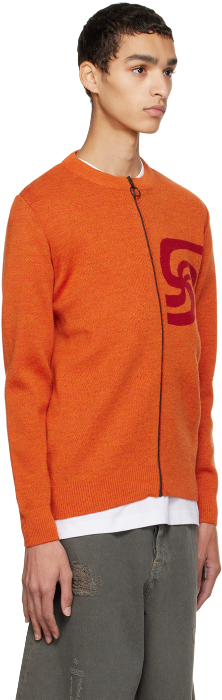 Orange Armor Lux Cardigan