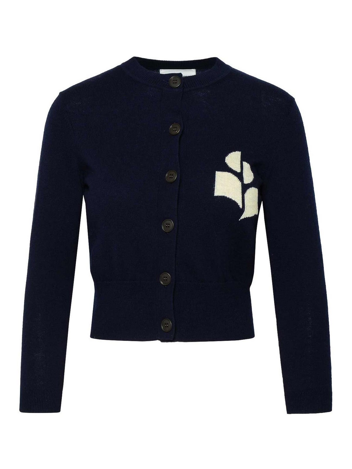 Black Roundneck Cardigan