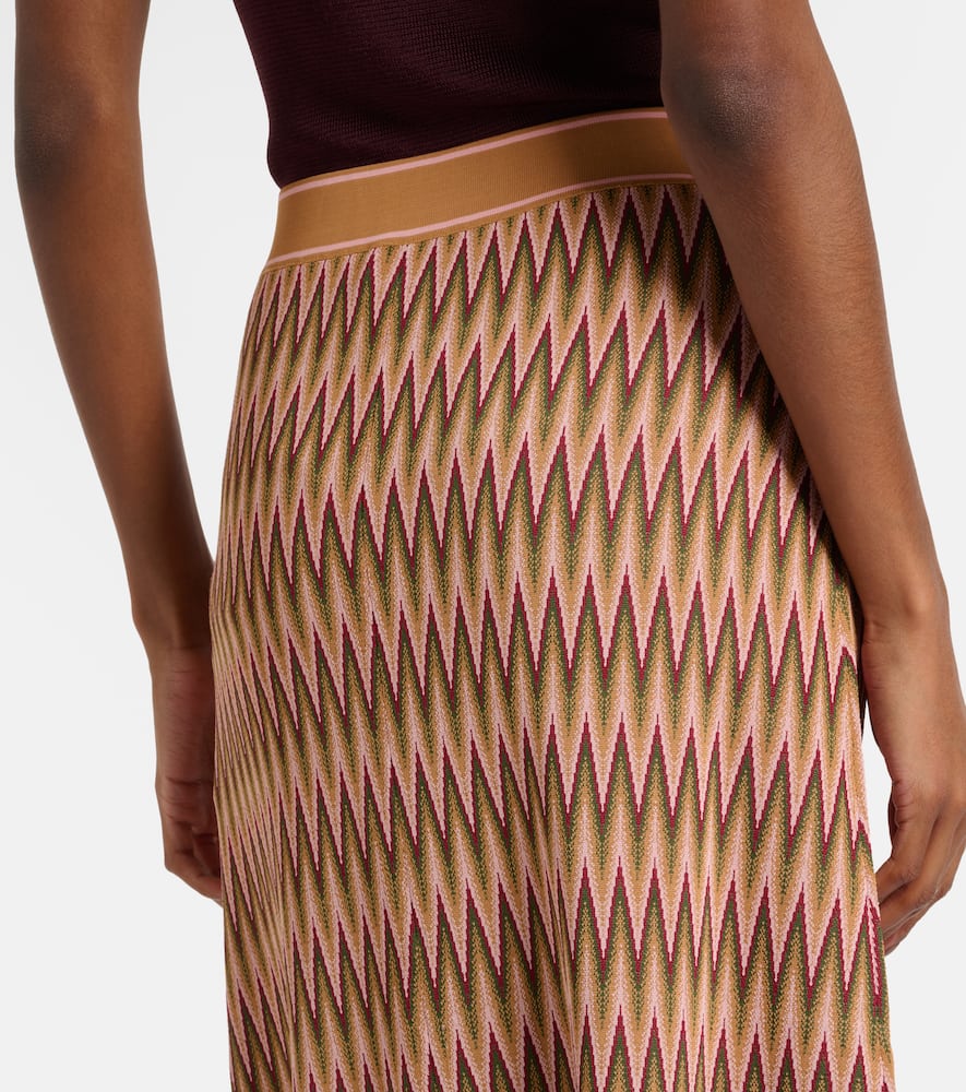 Brandy jacquard midi skirt