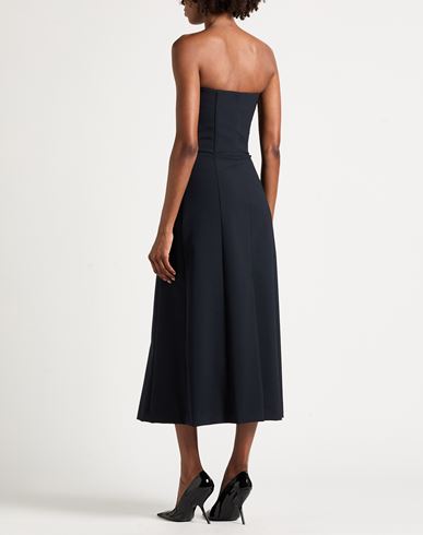 Woman Midi dress Midnight blue Size 4 Polyester, Virgin Wool, Elastane