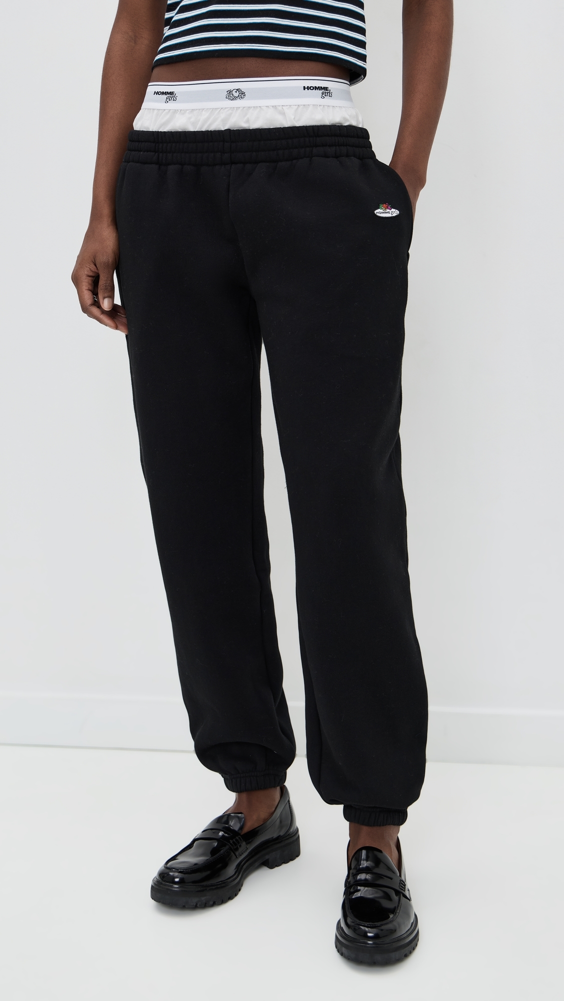 Homme Girls x Fruit of the Loom Boxer Sweatpants Black