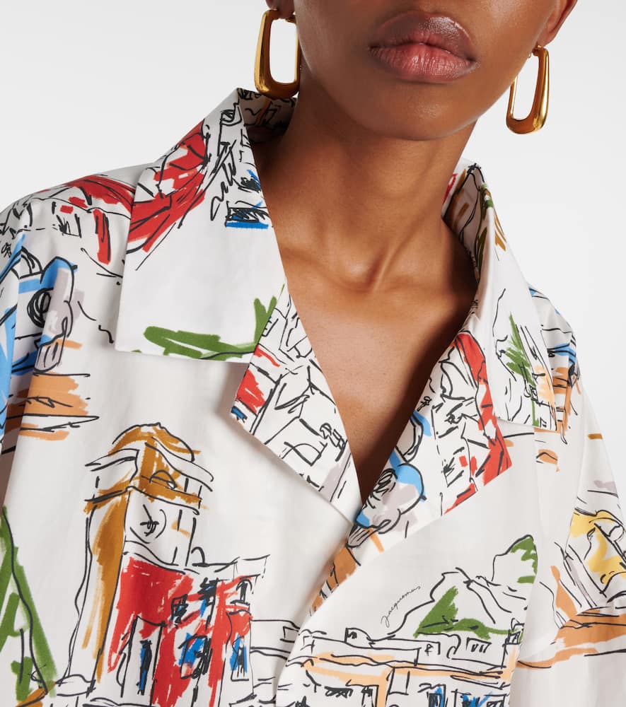 Casaco printed cotton bowling shirt