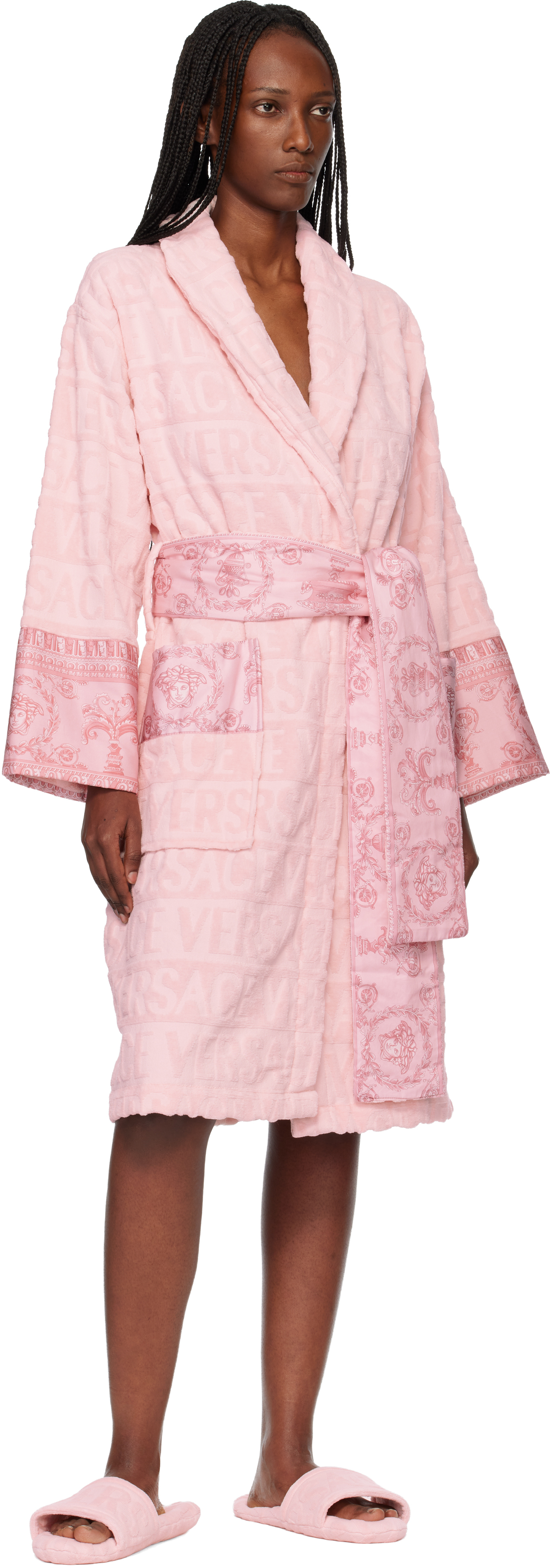 Pink 'I Heart Baroque' Bathrobe