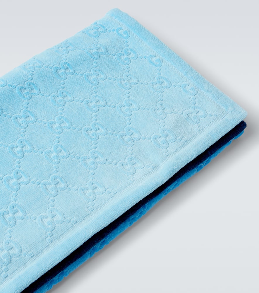 GG cotton terry beach towel