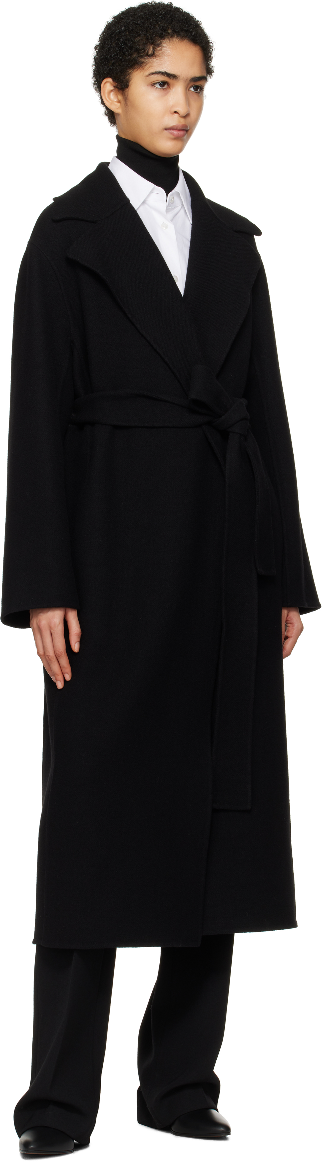 The Row Black Malika Coat