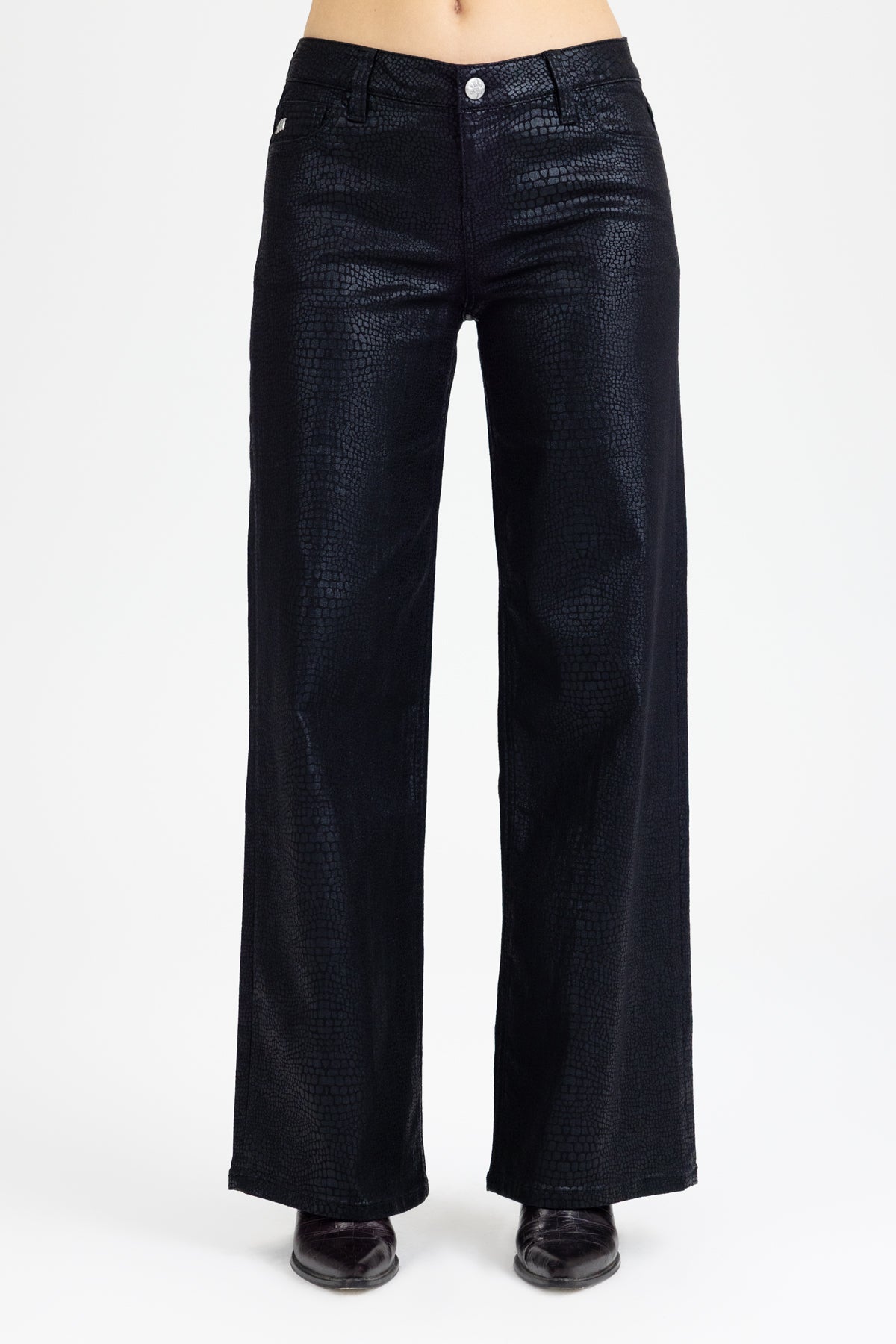 "Pia Python Wide Leg