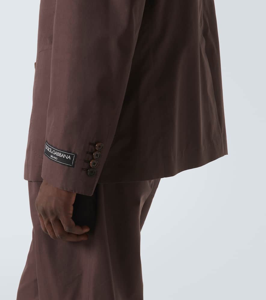 Cotton and silk blazer