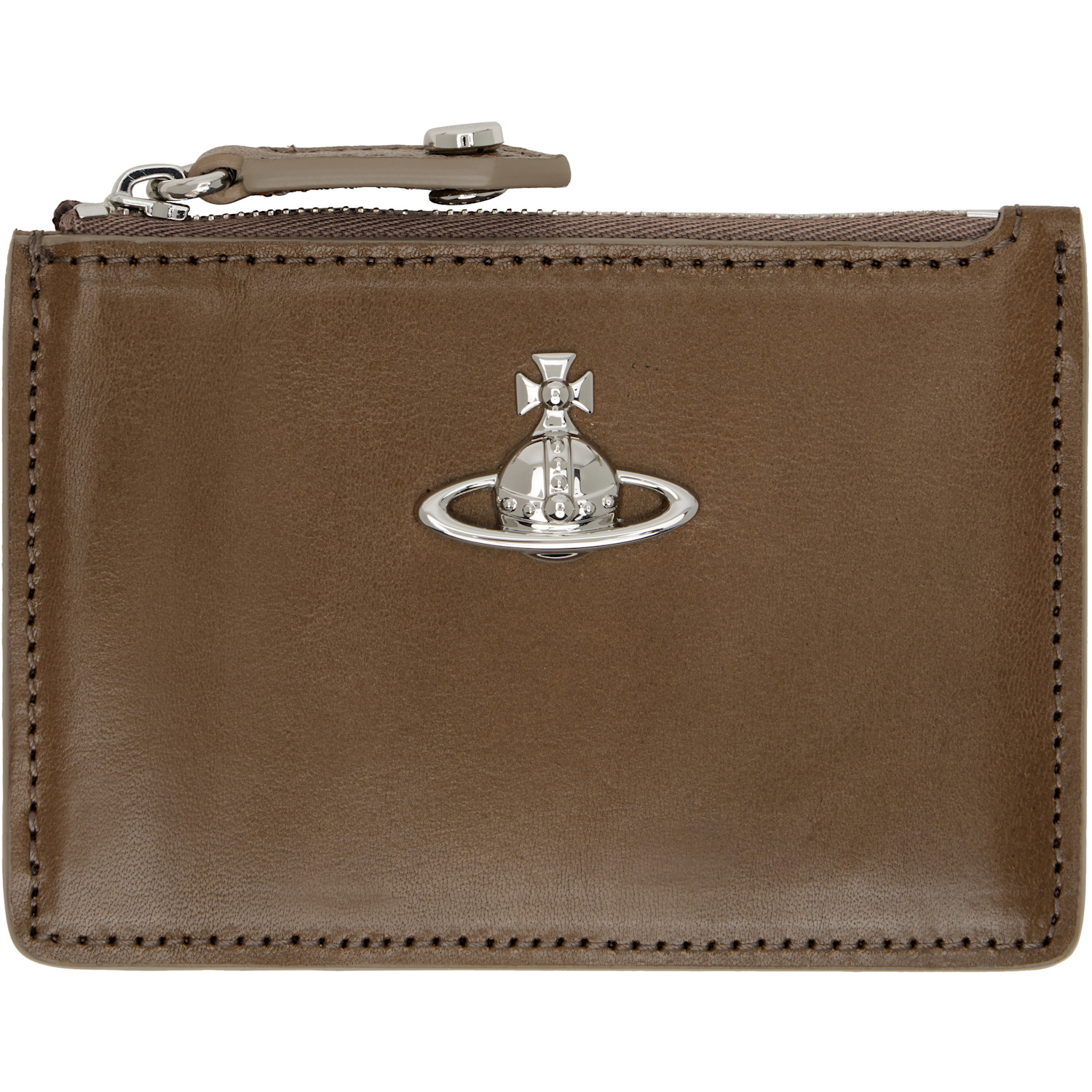 Brown Slim Long Card Holder
