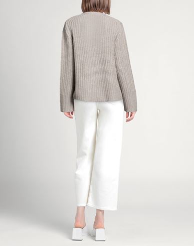 Woman Sweater Taupe Size 8 Cashmere, Cotton
