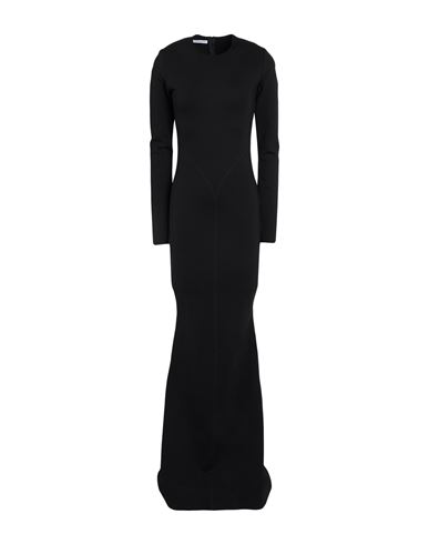 Woman Maxi dress Black Size L Viscose, Nylon, Elastane