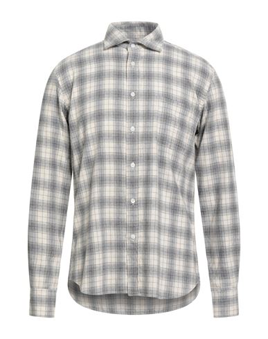 Man Shirt Light grey Size M Cotton