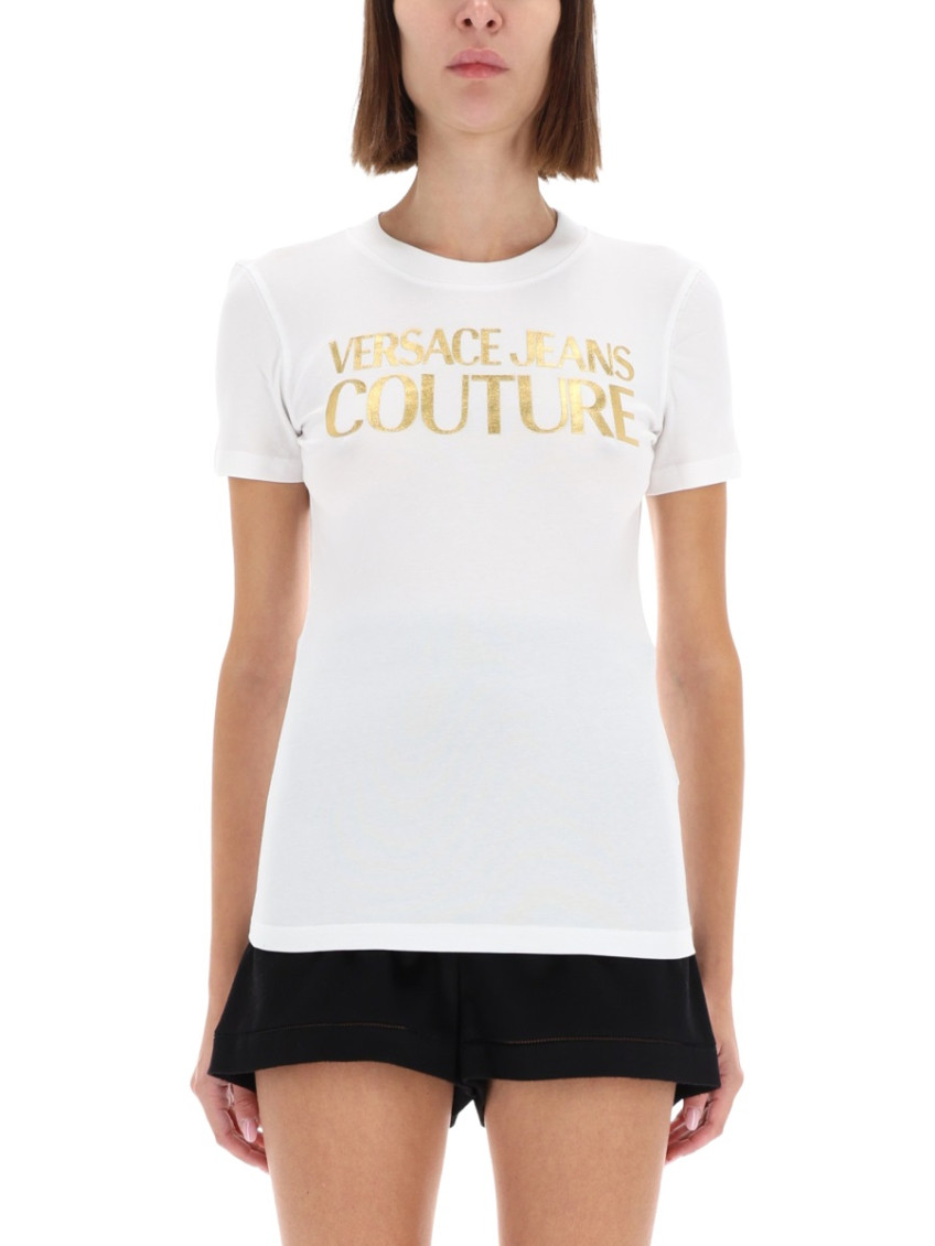 Versace Jeans Couture - fitted short sleeve crew neck top