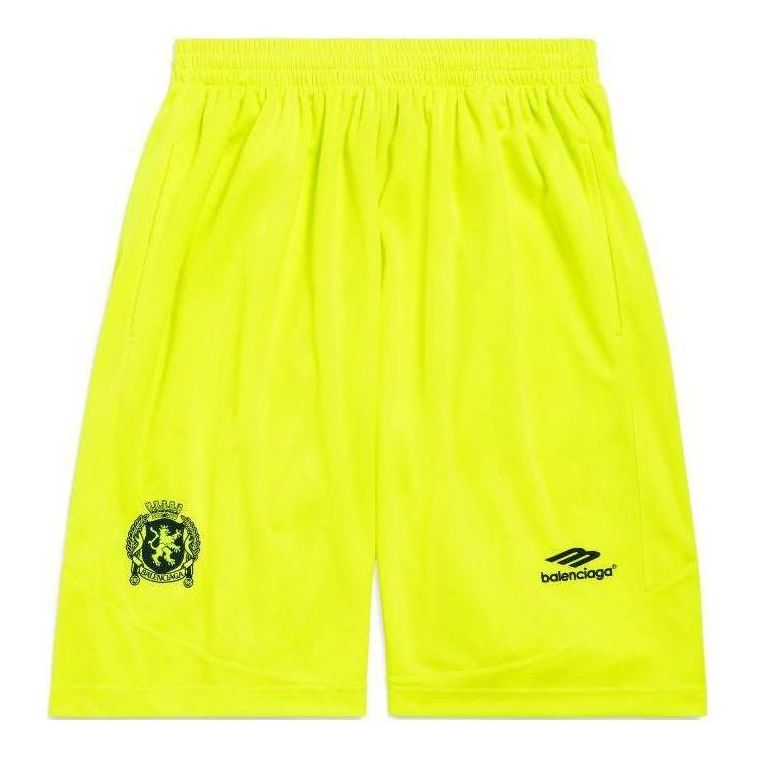 Baggy Soccer Shorts 'Neon Yellow'