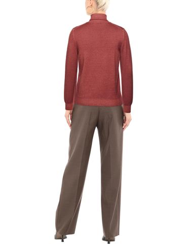 Barba Napoli Man Turtleneck Rust Size 40 Virgin Wool