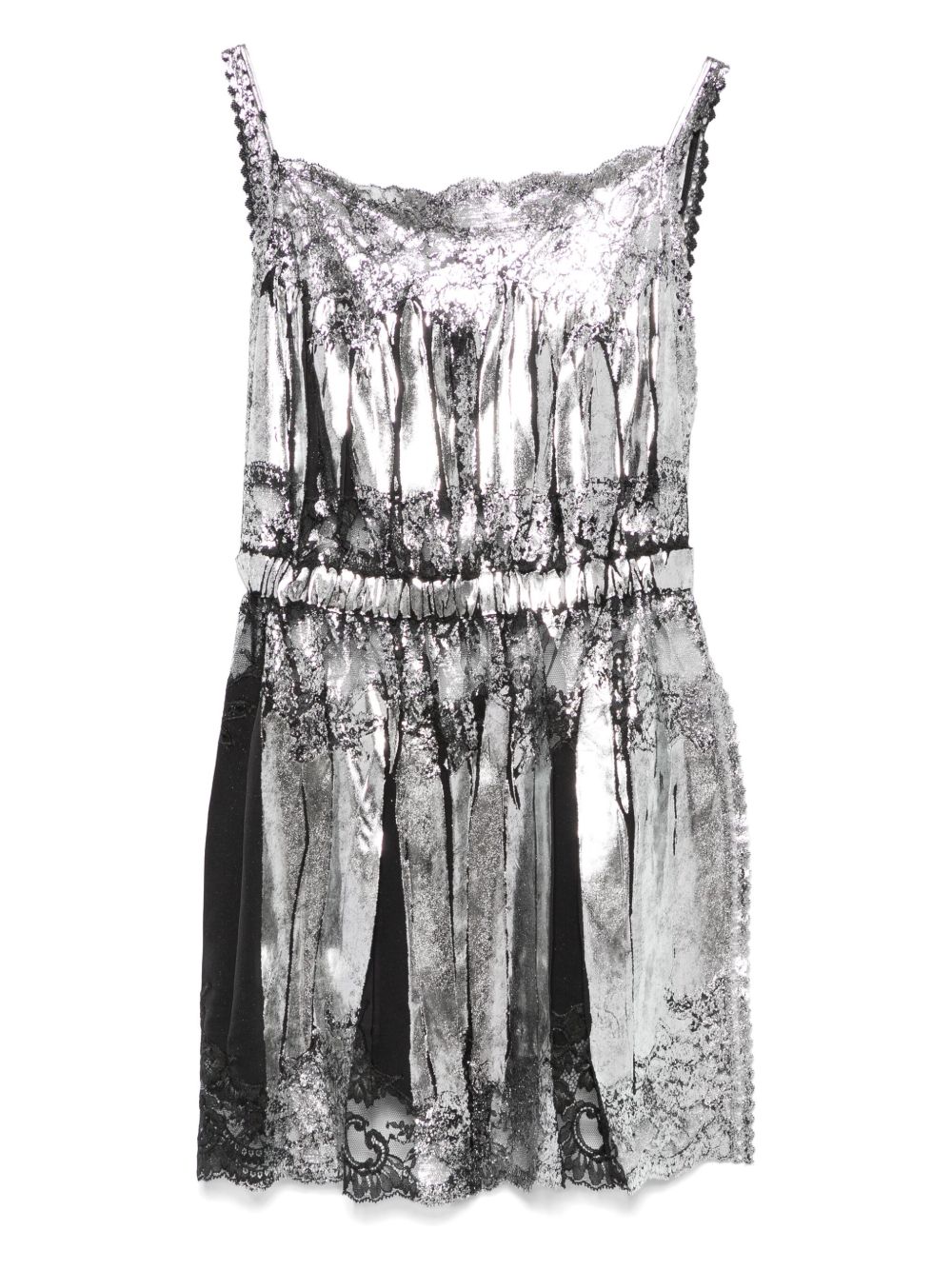 Rabanne metallic tank top - Silver
