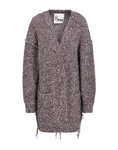Woman Cardigan Dark purple Size L Acrylic, Alpaca wool, Wool, Viscose