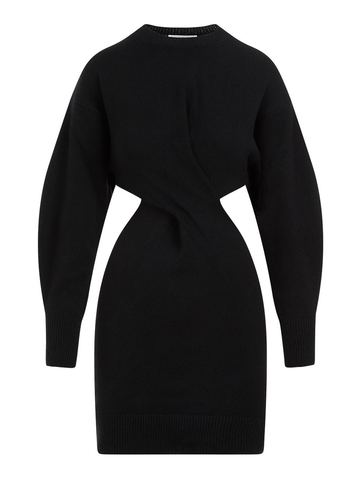 Side Slit Twisted Rib Dress