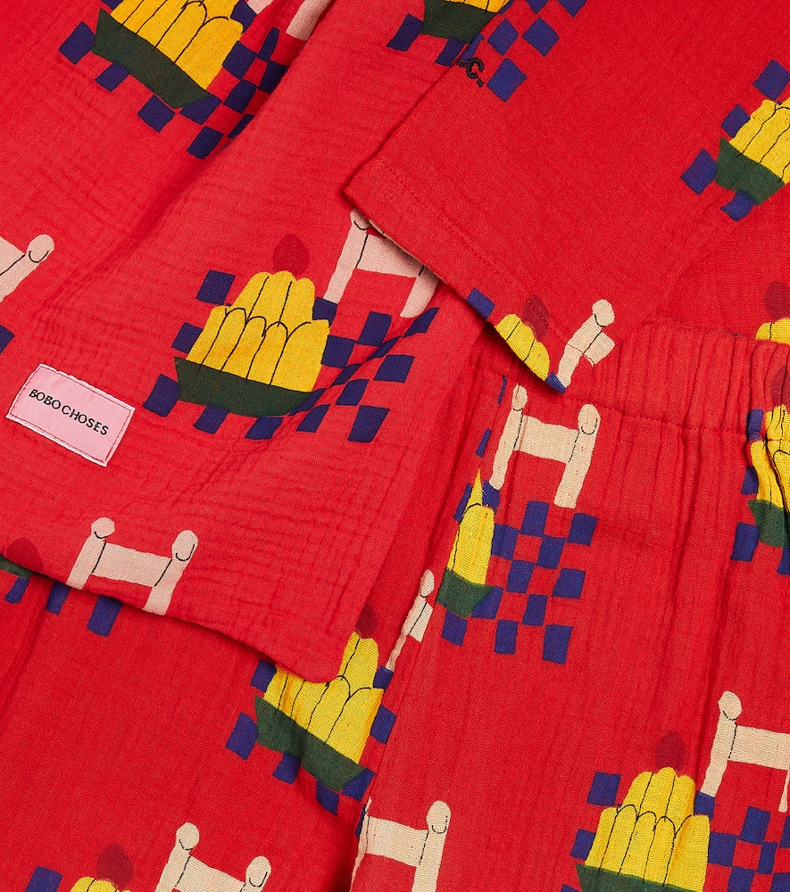 Yummy Cake printed cotton pajamas