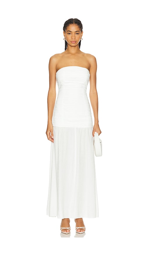 SER.O.YA MAXIKLEID GARDENIA in White. Größe XXS. Also in L