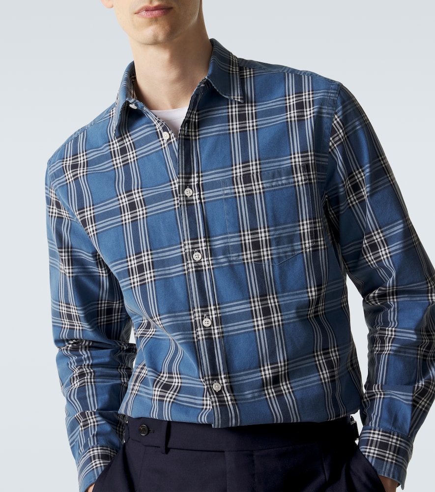 Plaid cotton shirt