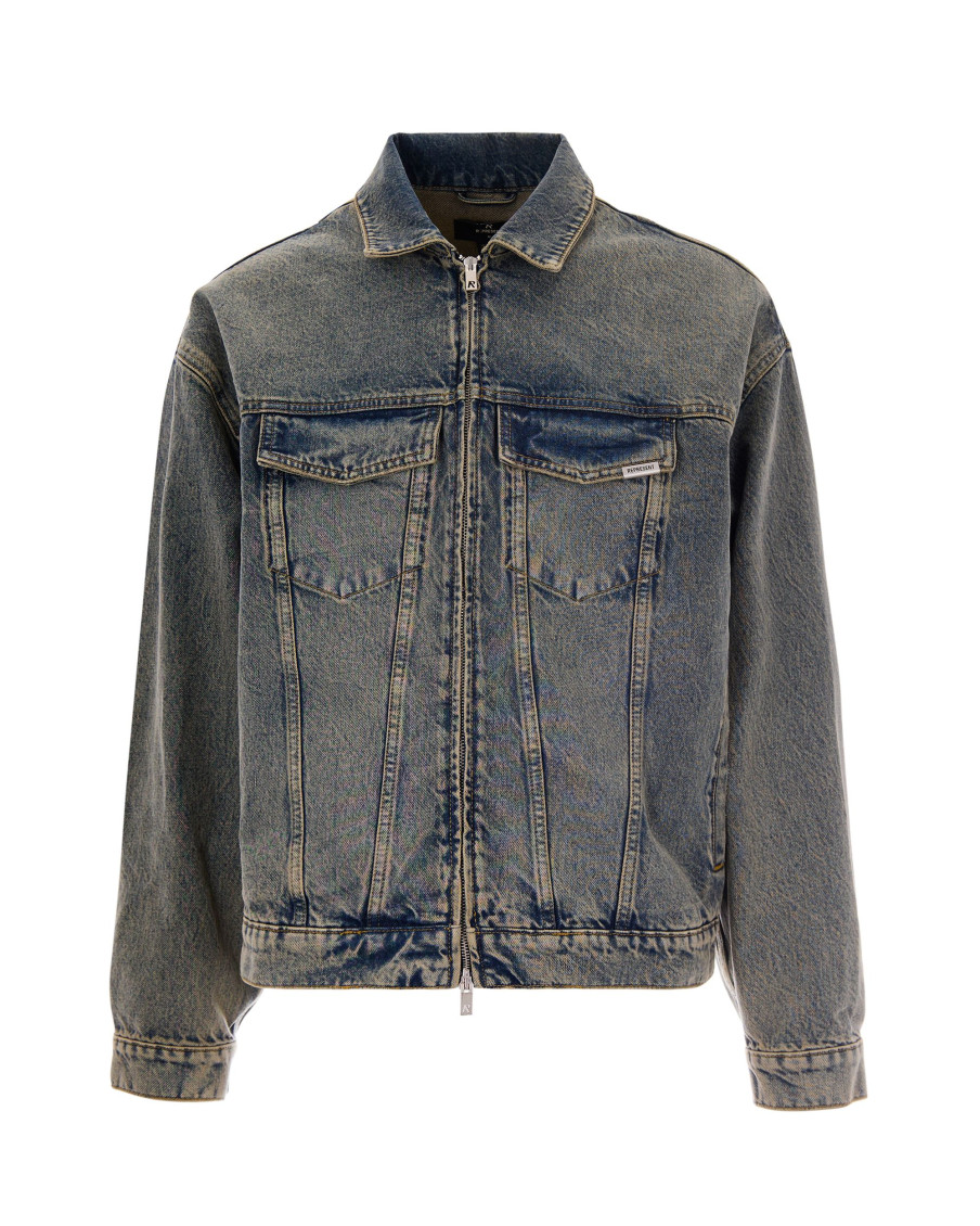 Blue Denim Shirt Collar Jacket