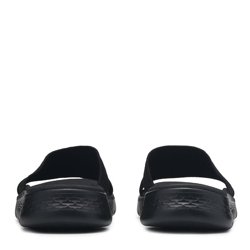 Women's Go Walk Flex Slide Sandals (Black)
