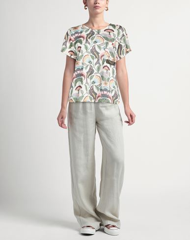 Woman Top Beige Size M Polyester, Cotton
