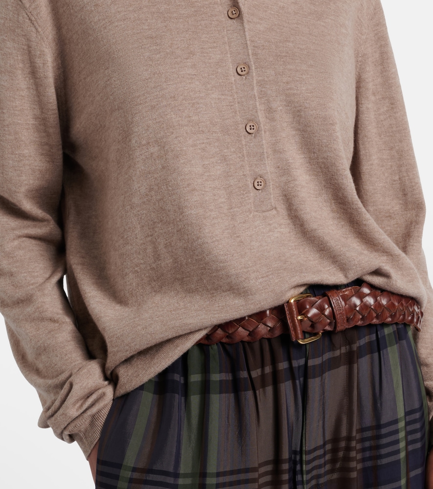Tala wool-blend polo sweater