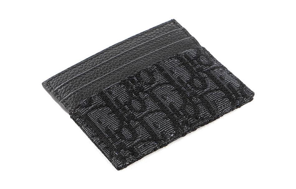 Card Holder 'Black Oblique Jacquard'