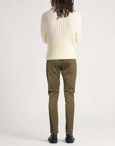 Man Pants Military green Size 31 Cotton, Elastane