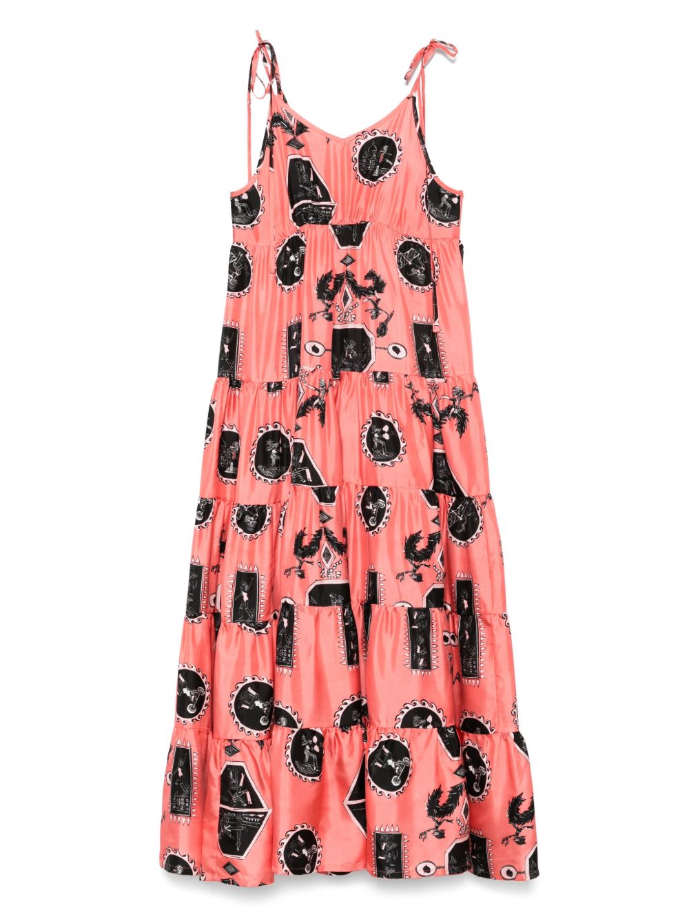Rianna + Nina Tependris Volant Sonia maxi dress - Pink