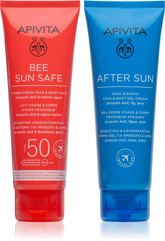 Apivita Bee Sun Safe Beach Essentials set solare