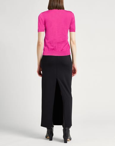 Woman Polo shirt Fuchsia Size L Cotton